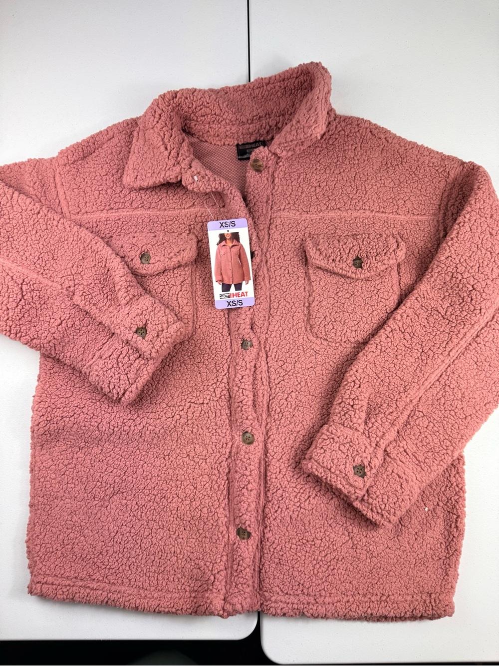 32 degrees women’s Cozy Sherpa Jacket - Pink